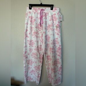 PINK x Love Shack Fancy wide leg sweatpants